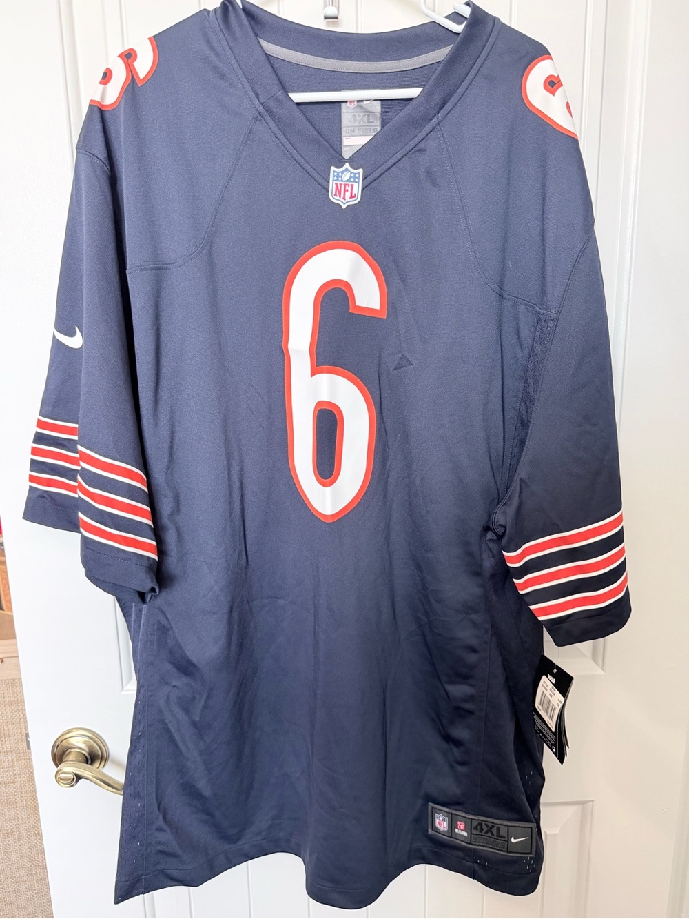NWT Nike Chicago Bears Jay Cutler #6 On Field Jersey Men’s 4XL NFL